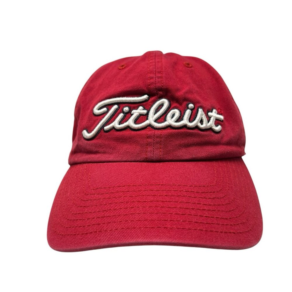 Washington Nationals Titleist Golf Hat Cap Strapback Dad Baseball Logo MLB Red
